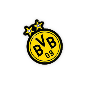 Borussia Dortmund - LED Pin Emblem mit Sternen